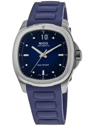 Multifort TV Big Date Blue Dial Rubber Strap Men's Watch M049.526.17.041.00