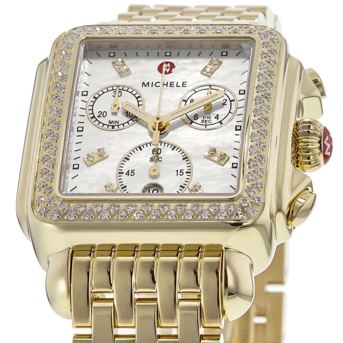 Deco Diamond 18k Gold Plated Women's Watch MWW06A000777 - Image 2