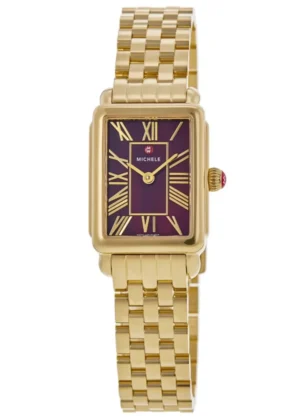 Deco Park Mother of Pearl Dial 18K Gold-Plated Steel Women's Watch MWW06E000147