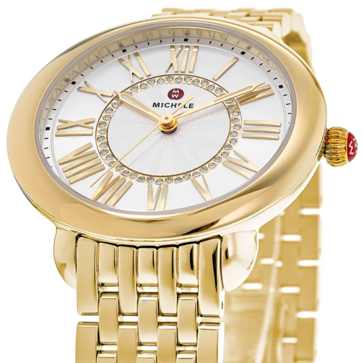 Serein Mid 18k Gold-Plated Diamond Dial Women's Watch MWW21B000160 - Image 3