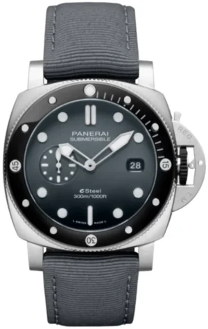 Submersible Quaranta Quattro Goldtech Grigio Roccia Automatic Grey Dial Synthetic Strap Men's Watch PAM01288