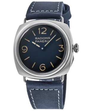 Radiomir Manual Wind Blue Dial Leather Strap Men's Watch PAM01335