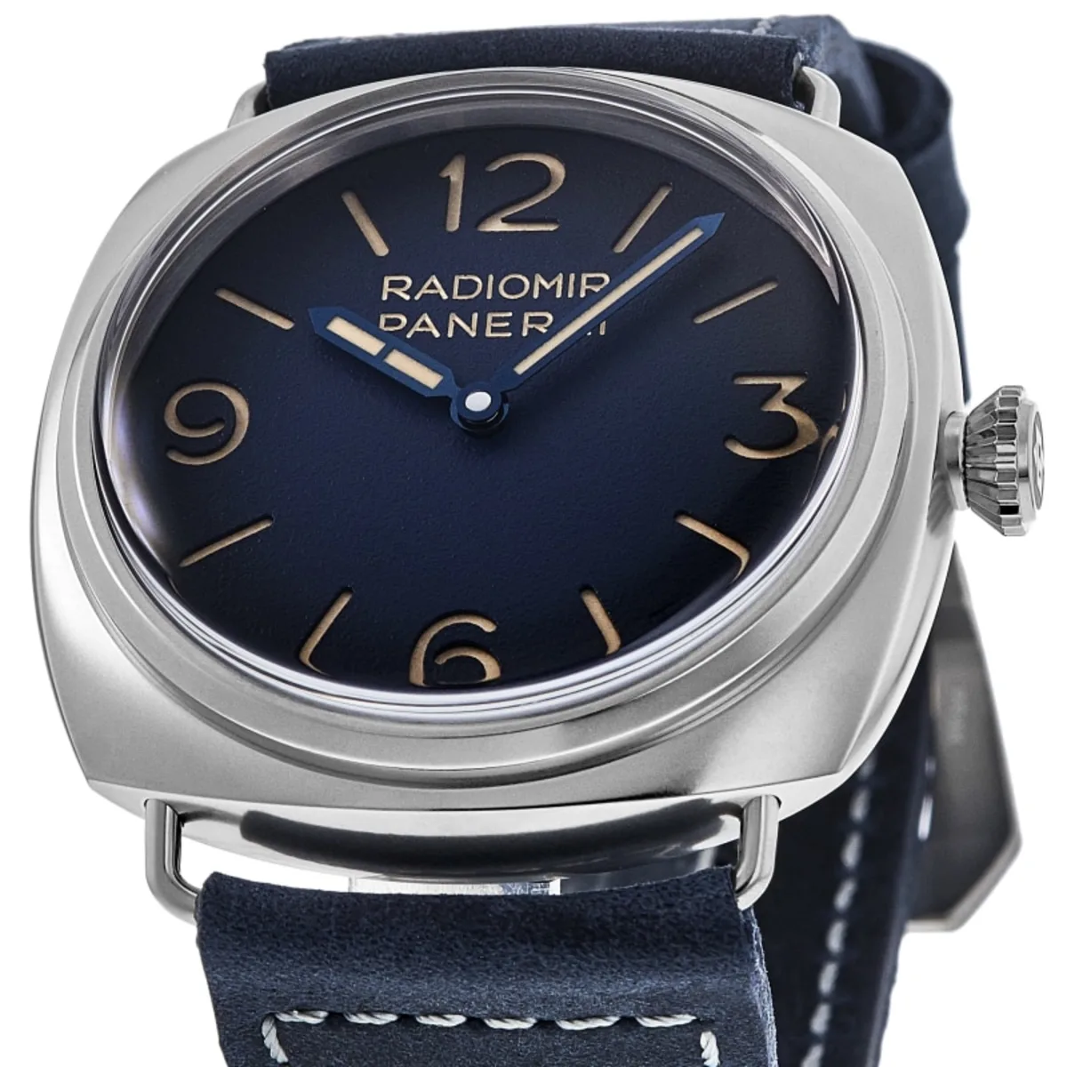 Radiomir Manual Wind Blue Dial Leather Strap Men's Watch PAM01335 - Image 2