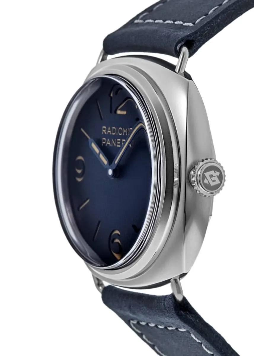 Radiomir Manual Wind Blue Dial Leather Strap Men's Watch PAM01335 - Image 3
