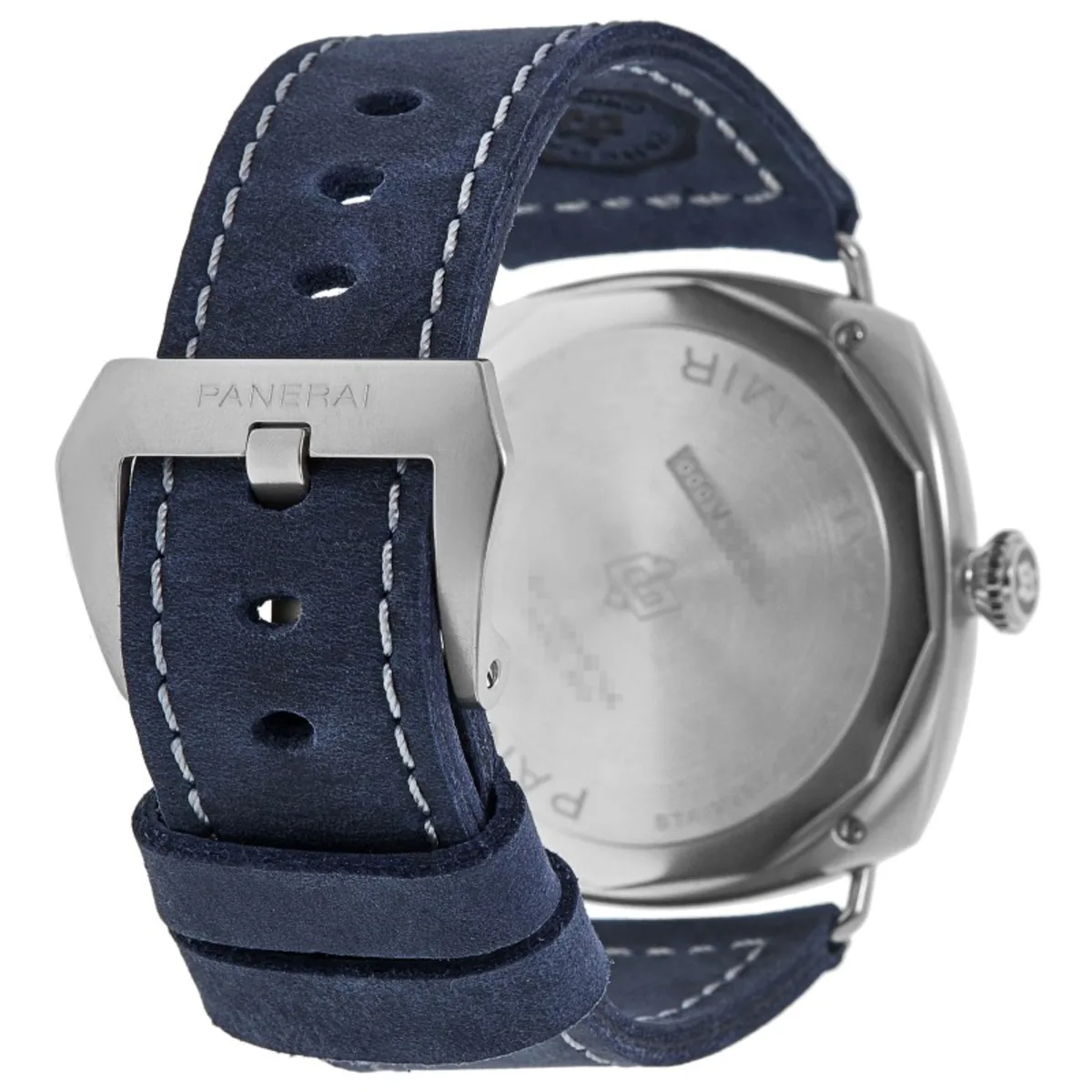 Radiomir Manual Wind Blue Dial Leather Strap Men's Watch PAM01335 - Image 4