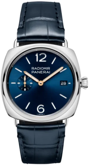 Radiomir Quaranta Automatic Blue Dial Leather Strap Men's Watch PAM01571