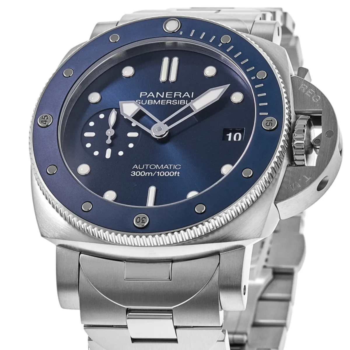 Submersible Blu Notte Automatic Blue Dial Steel Men's Watch PAM02068 - Image 2