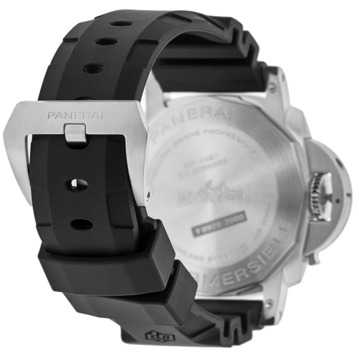 Submersible Bianco White Full Lume Dial Rubber Strap Men's Watch PAM02223 - Image 4