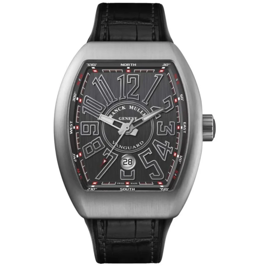 Vanguard Classical Automatic Grey Dial Leather Strap Men's Watch V 41 SC DT BR (NR) AC