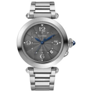 Pasha De Cartier Automatic Grey Dial Steel Men's Watch WSPA0026