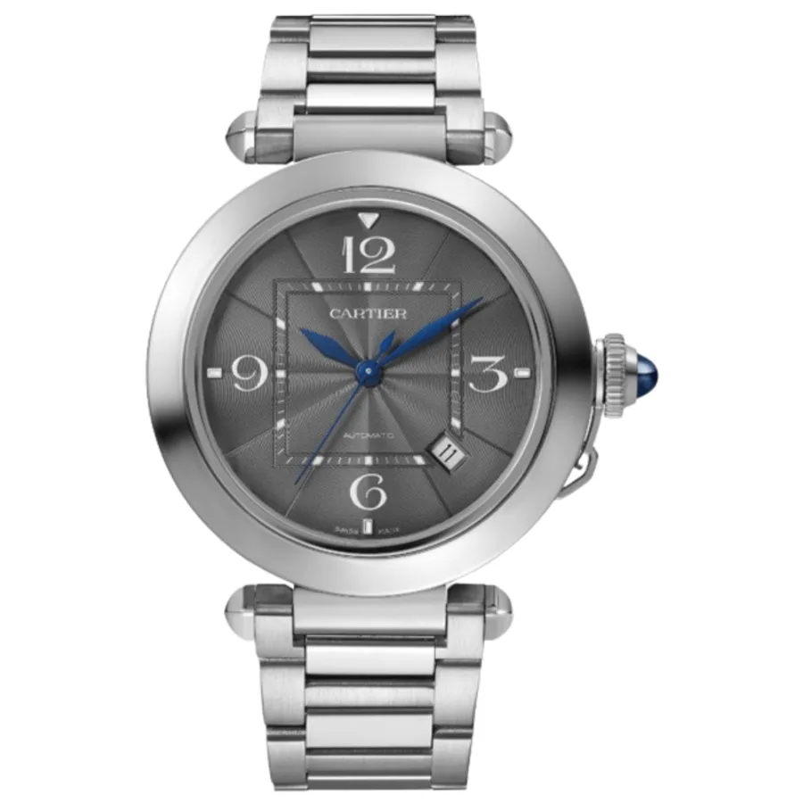 Pasha De Cartier Automatic Grey Dial Steel Men's Watch WSPA0026