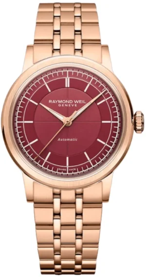 Millesime Automatic Burgundy Dial Steel Women's Watch 2125-P5-45001