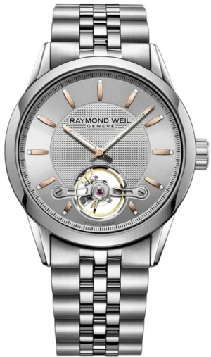 Freelancer Automatic Silver Open Heart Dial Stainless Steel Men's Watch 2780-ST5-65001