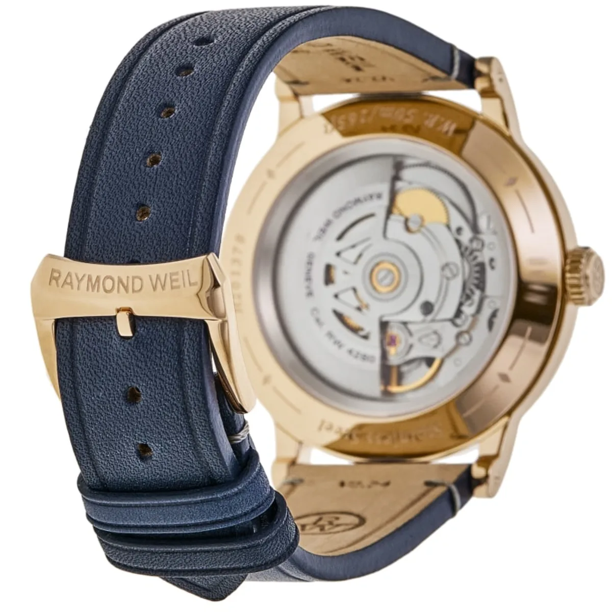 Millesime Automatic Moon Phase Blue Dial Leather Strap Men's Watch 2945-PC5-50001 - Image 4