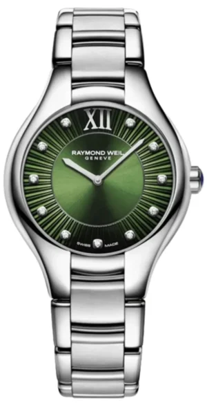 Noemia Green Diamond Dial Steel Women's Watch 5132-ST-52181