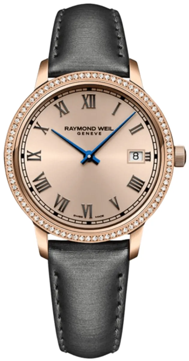 Toccata Rose Dial Diamond Bezel Satin Strap Women's Watch 5385-C5S-00859