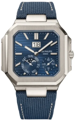 Cubitus Automatic Blue Dial Platinum Composite Strap Men's Watch 5822P-001