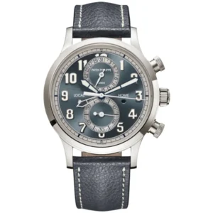 Complications Chronograph GMT Automatic Blue Dial 18K White Gold Leather Strap Men's Watch 5924G-001