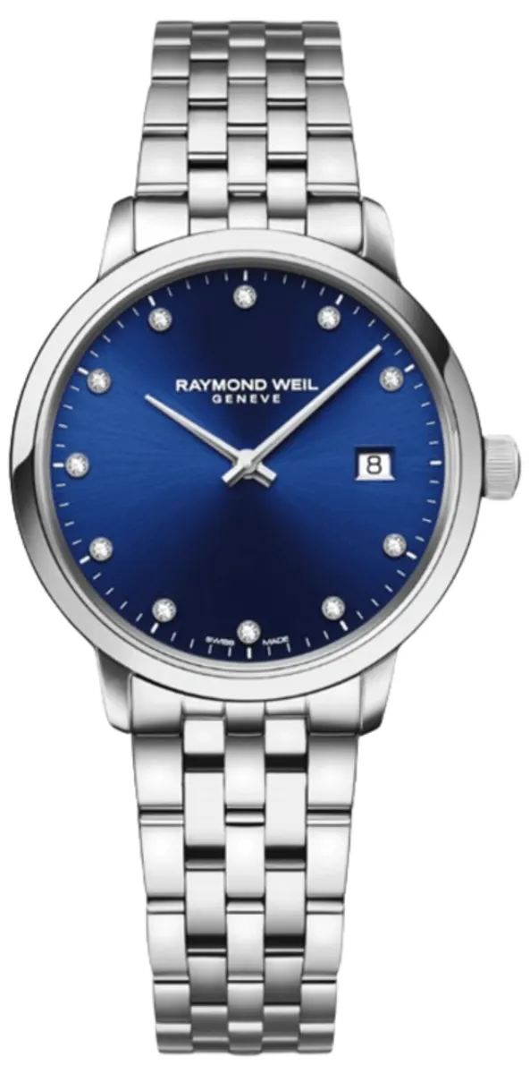 Toccata Blue Diamond Dial Steel Women's Watch 5985-ST-50081