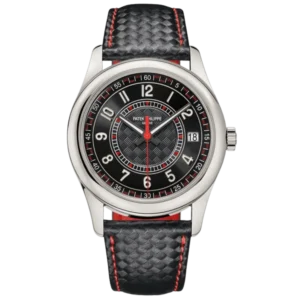 Calatrava Back Dial Leather Strap Men's Watch 6007G-010