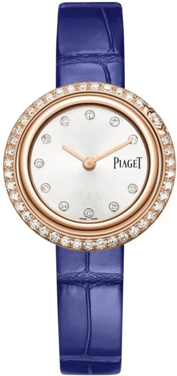 Possession Mother of Pearl Dial Diamond Rose Gold Leather Strap Women's Watch G0A44282