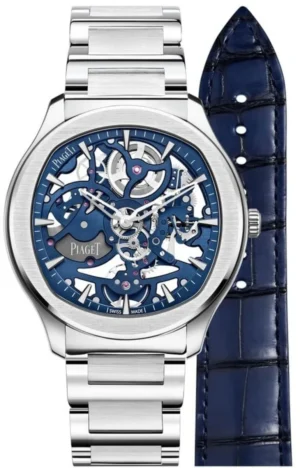 Polo Skeleton Automatic Blue Dial Steel Men's Watch G0A45004