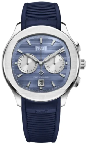 Polo Chronograph Automatic Blue Dial Rubber Strap Men's Watch G0A48024