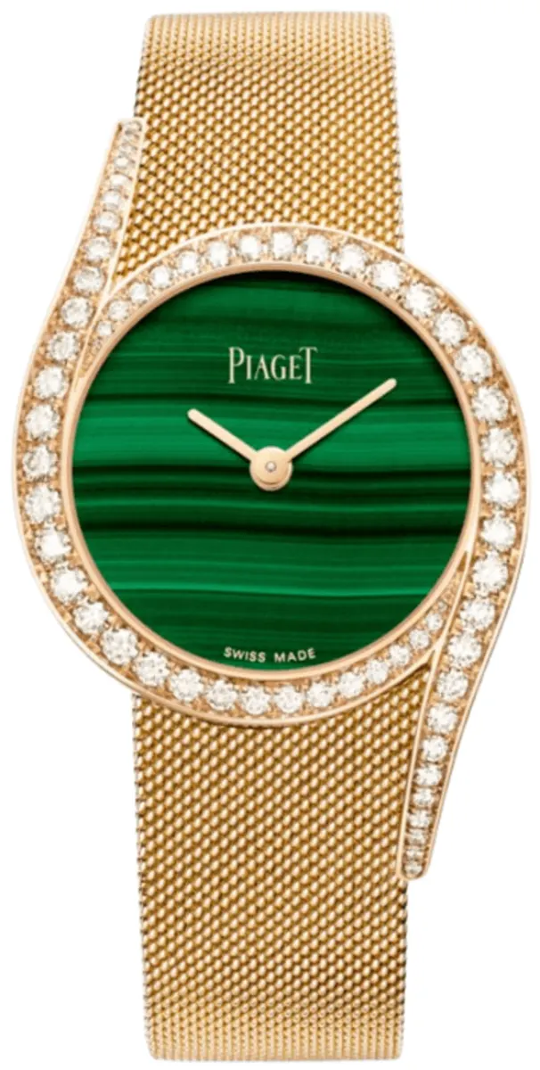 Limelight Gala Automatic Green Dial Diamond Bezel 18K Rose Gold Women's Watch G0A48214