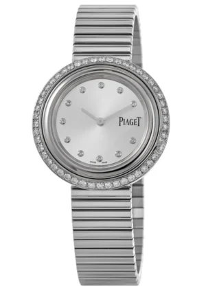 Possession 34mm Silver Dial Custom Diamond Bezel Steel Women's Watch G0A48390-CD