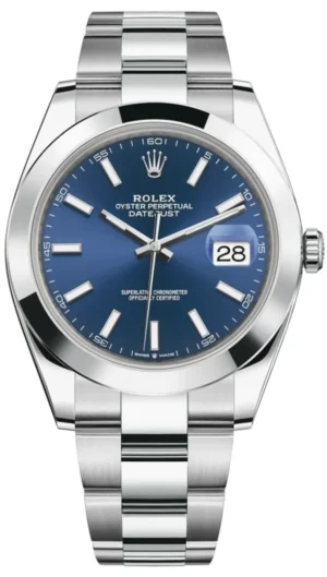 Datejust 41 Stainless Steel Blue Dial Men's Watch M126300-0001