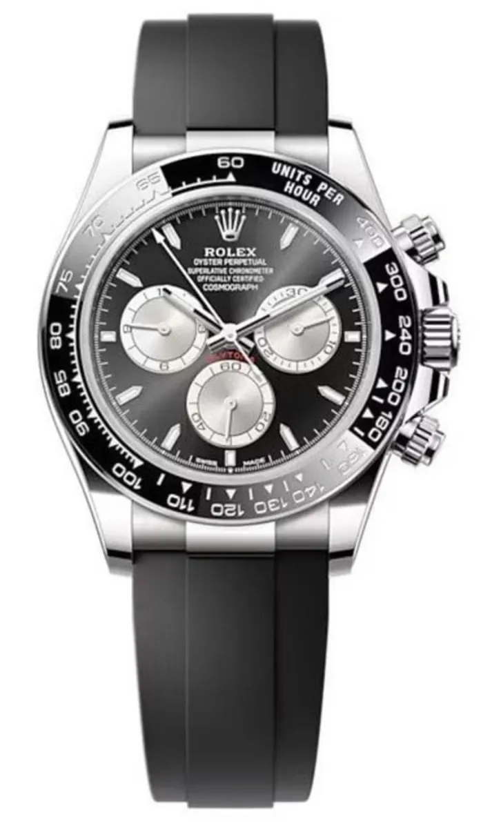 Cosmograph Daytona White Gold Black and Steel Dial Oysterflex Men's Watch M126519LN-0002