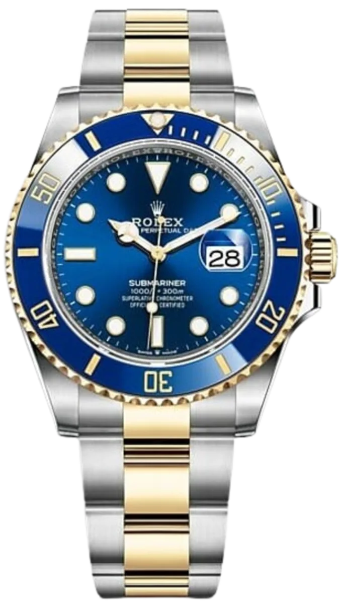 Submariner Date Blue Dial Steel and Yellow Gold Men's Watch M126613LB-0002