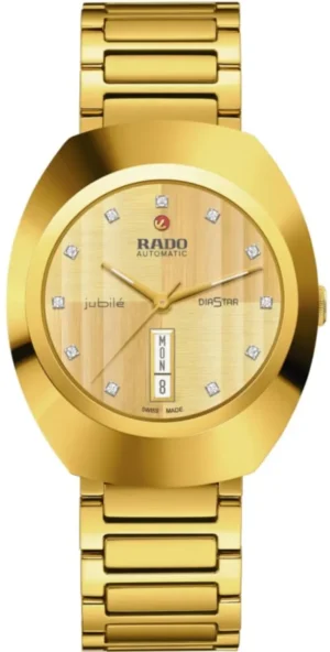 DiaStar Original Automatic Diamonds Yellow Gold Tone Dial PVD Steel Men's Watch R12161733