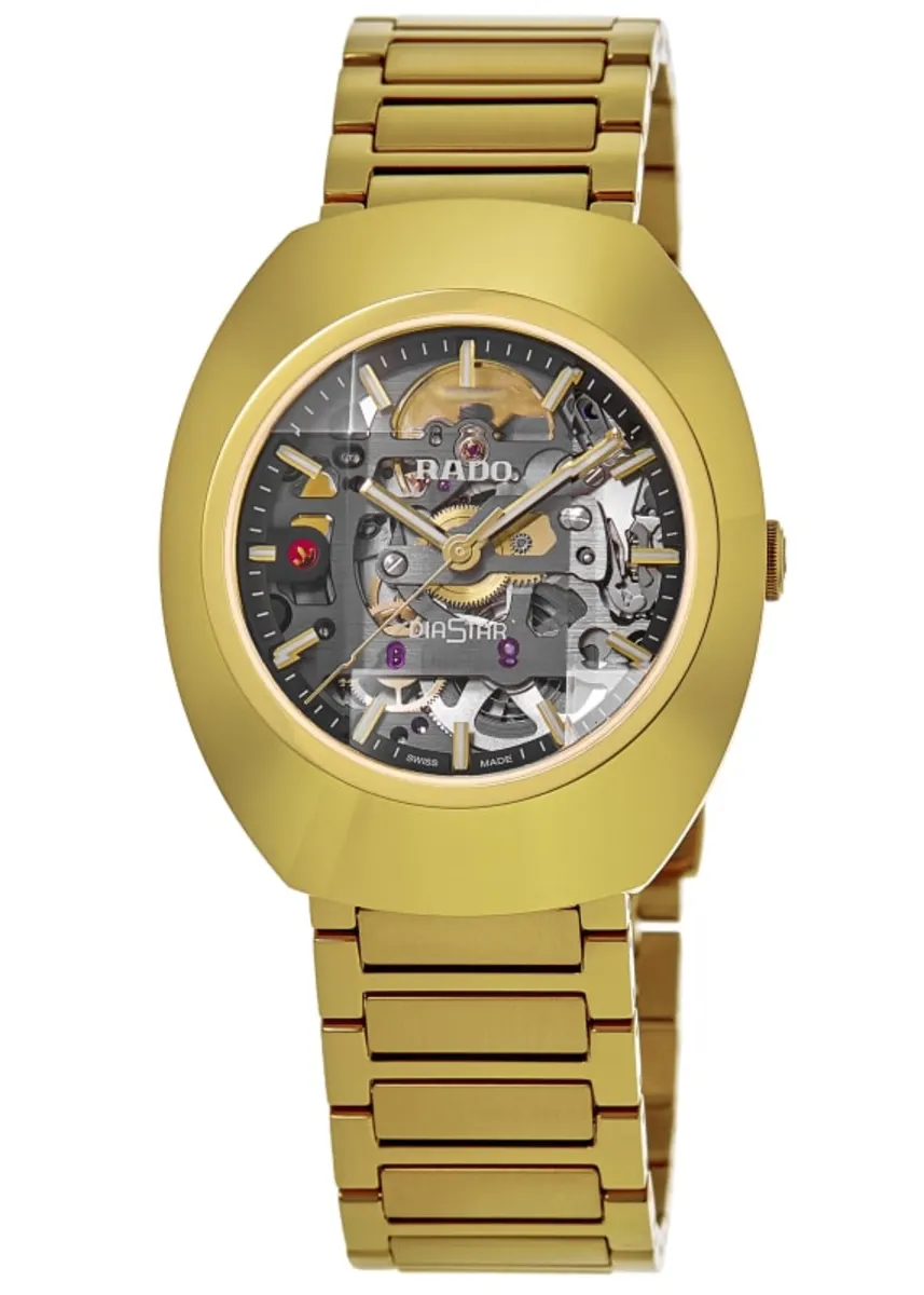 Original Automatic DiaStar Skeleton Black Dial PVD Steel Men's Watch R12164153
