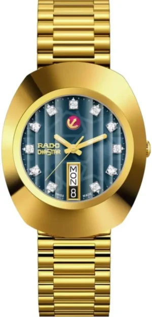 Original Automatic Blue Diamond Dial PVD Stainless Steel Men's Watch R12413523