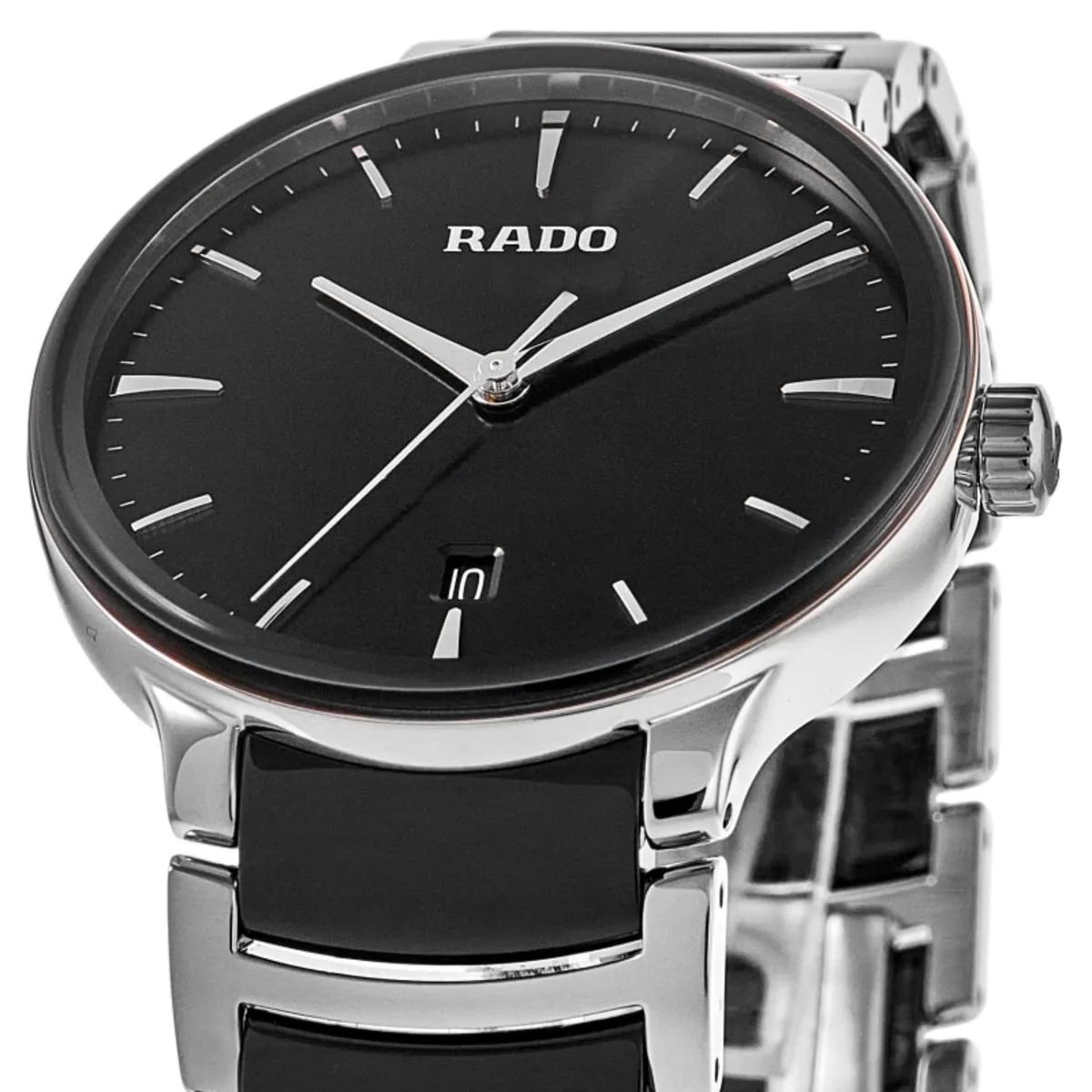 Centrix Quartz Black Dial Ceramic & Stainless Steel Men's Watch R30021152 - Image 2