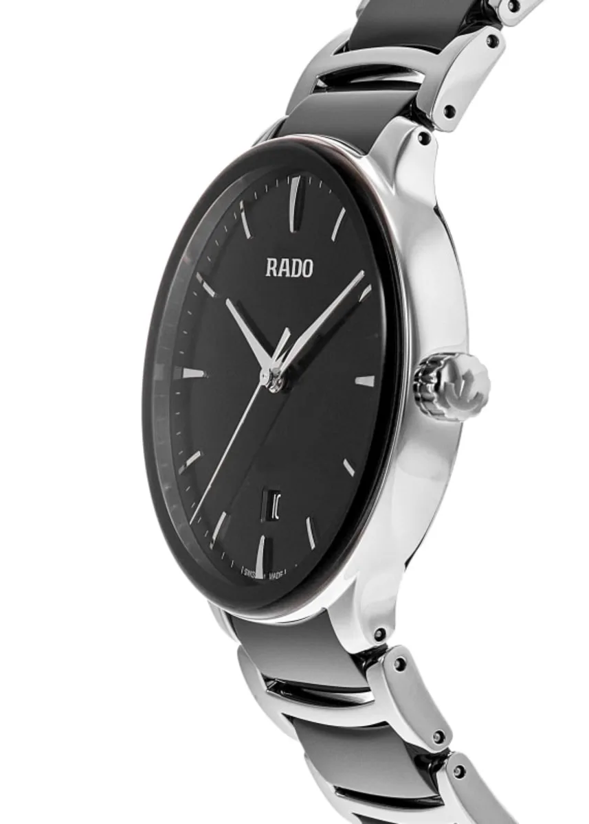 Centrix Quartz Black Dial Ceramic & Stainless Steel Men's Watch R30021152 - Image 3