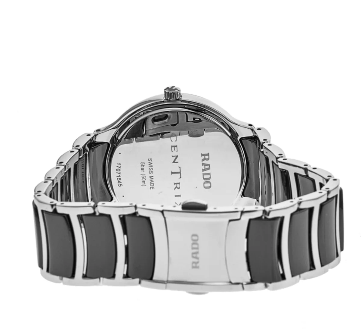 Centrix Quartz Black Dial Ceramic & Stainless Steel Men's Watch R30021152 - Image 4