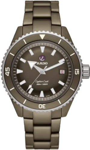 Captain Cook High-Tech Ceramic Diver Green Dial Men's Watch R32130312