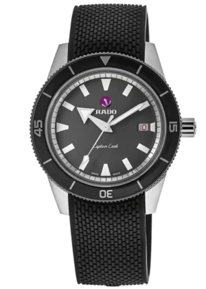 Captain Cook Automatic Grey Dial Rubber Strap Men's Watch R32505019