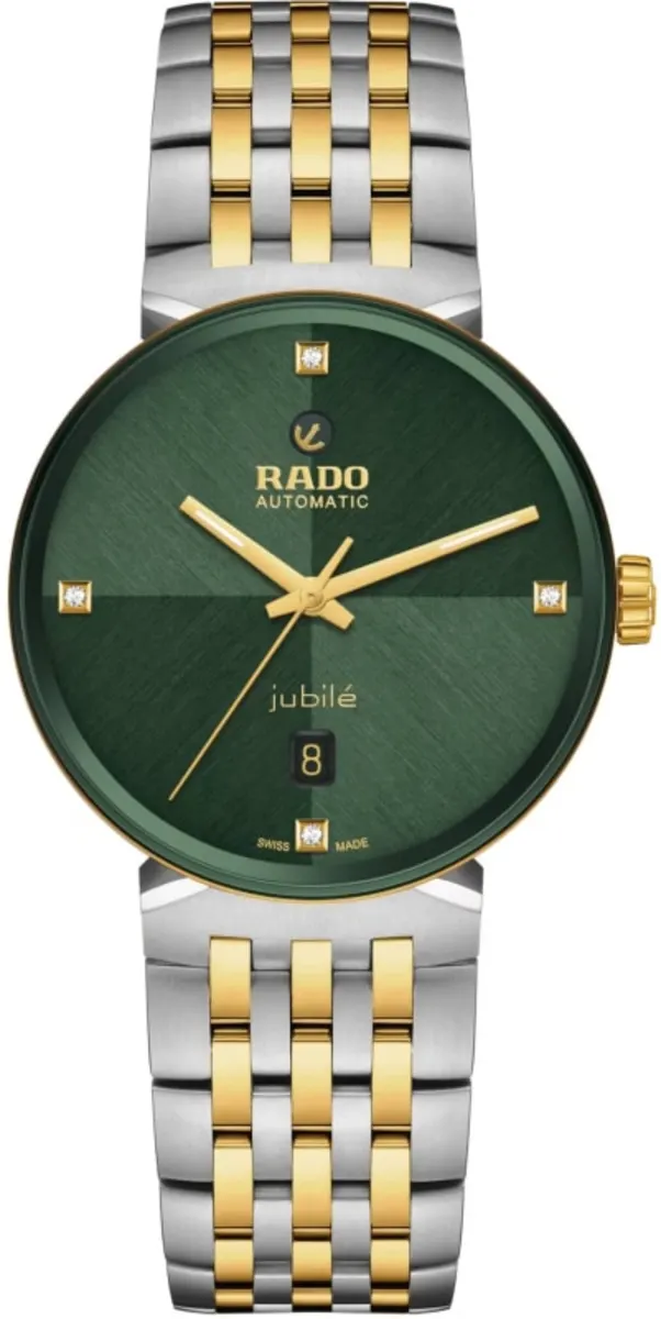 Florence Automatic Green Diamond Dial Two-Tone Steel Men's Watch R48903723