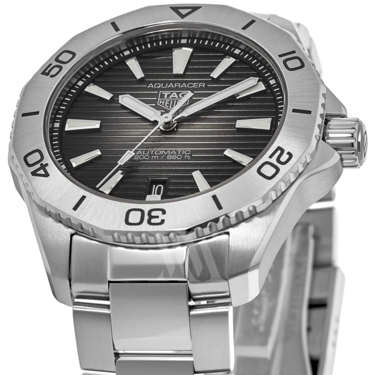 Aquaracer Professional 200 Date Automatic Black Dial Stainless Steel Men's Watch WBP2110.BA0627 - Image 2