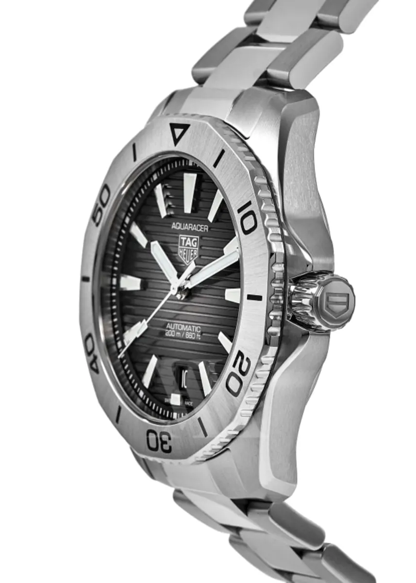 Aquaracer Professional 200 Date Automatic Black Dial Stainless Steel Men's Watch WBP2110.BA0627 - Image 3
