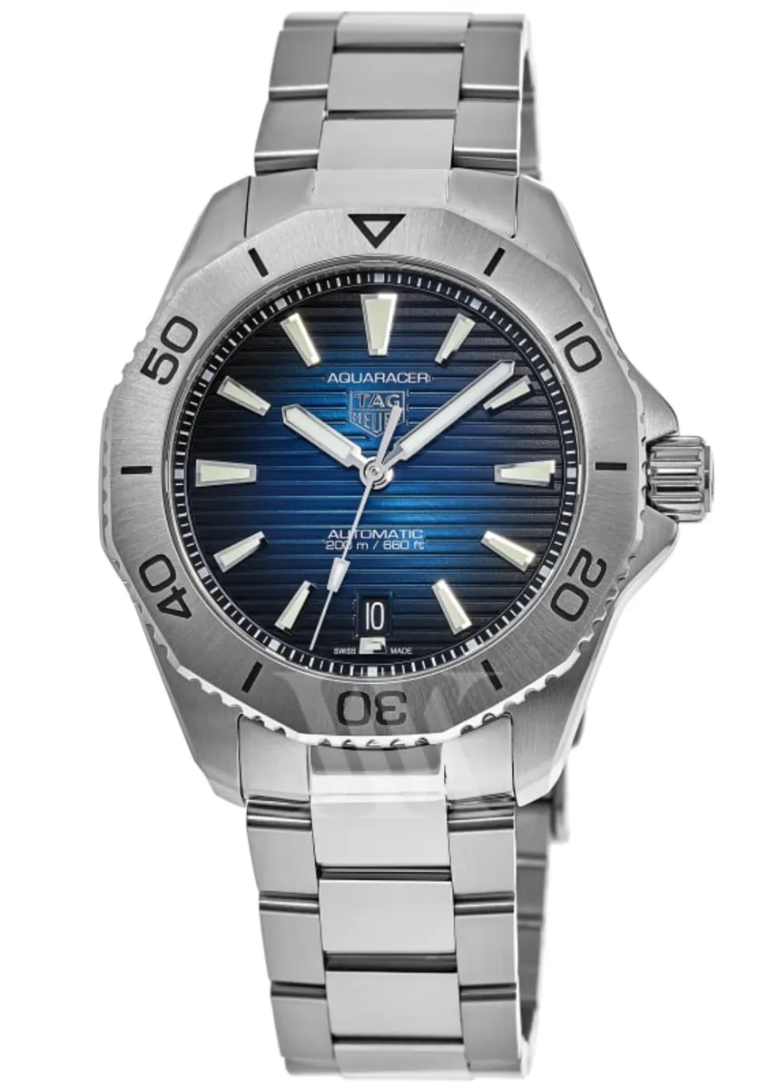 Aquaracer Professional 200 Date Automatic Blue Dial Steel Men's Watch WBP2111.BA0627
