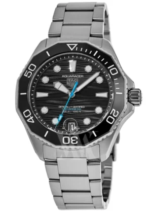 Aquaracer Professional 300 Date Automatic Black Dial Stainless Steel Men's Watch WBP5110.BA0013