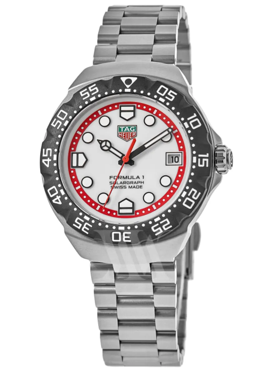 Formula 1 Solargraph White Dial Stainless Steel Men's Watch WBY1111.BA0042
