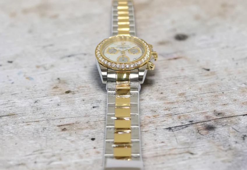 Invicta Elite Speedway Ascent Prestige 4.0 CT Certified LG Diamond Edition Swiss Ronda Z60 Caliber Men's Watch w/ Mother of Pearl Dial - 42mm, Gold, Steel (51103) - Image 3