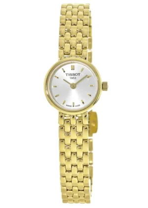 T-Trend Lovely Silver Dial Yellow Gold PVD Steel Women's Watch T058.009.33.031.00