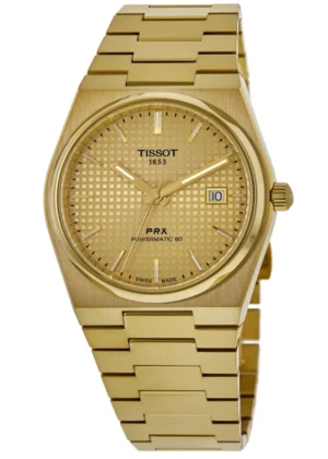 PRX Powermatic 80 Automatic Champagne Dial Yellow Gold PVD Steel Men's Watch T137.407.33.021.00