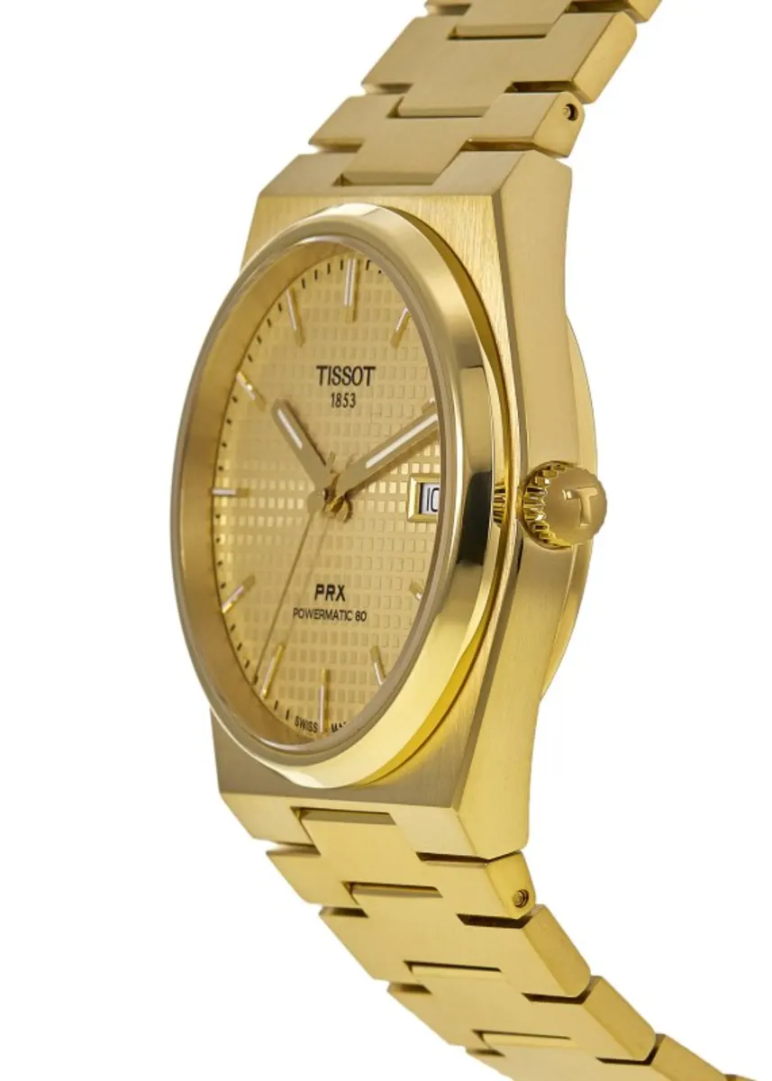 PRX Powermatic 80 Automatic Champagne Dial Yellow Gold PVD Steel Men's Watch T137.407.33.021.00 - Image 3